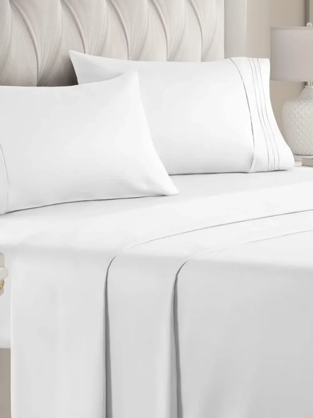 CGK Linens Queen Extra Deep Pocket Sheet Set 4 Piece 21 Inch NIP